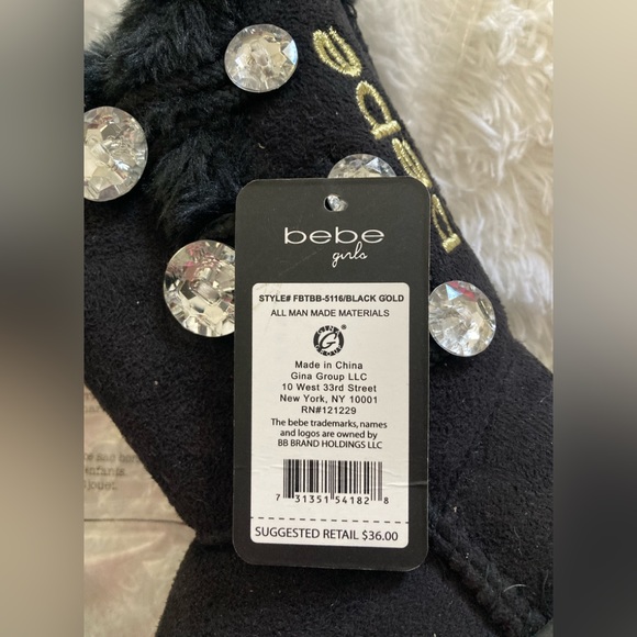 ❤️ NWT! bebe Knee High Toddler Boots With Bling Size 7 Retail $36!! Adorable 🥰 - Picture 2 of 6